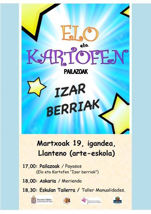 [HAURRENTZAKO EKINTZA] Elo eta Kartofen pailazoak