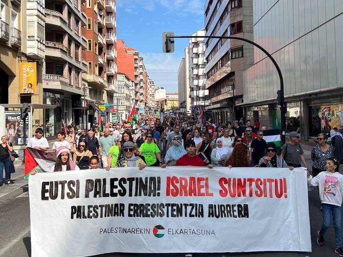 Palestinako enbaxadak eskerrak eman dizkio Laudiori