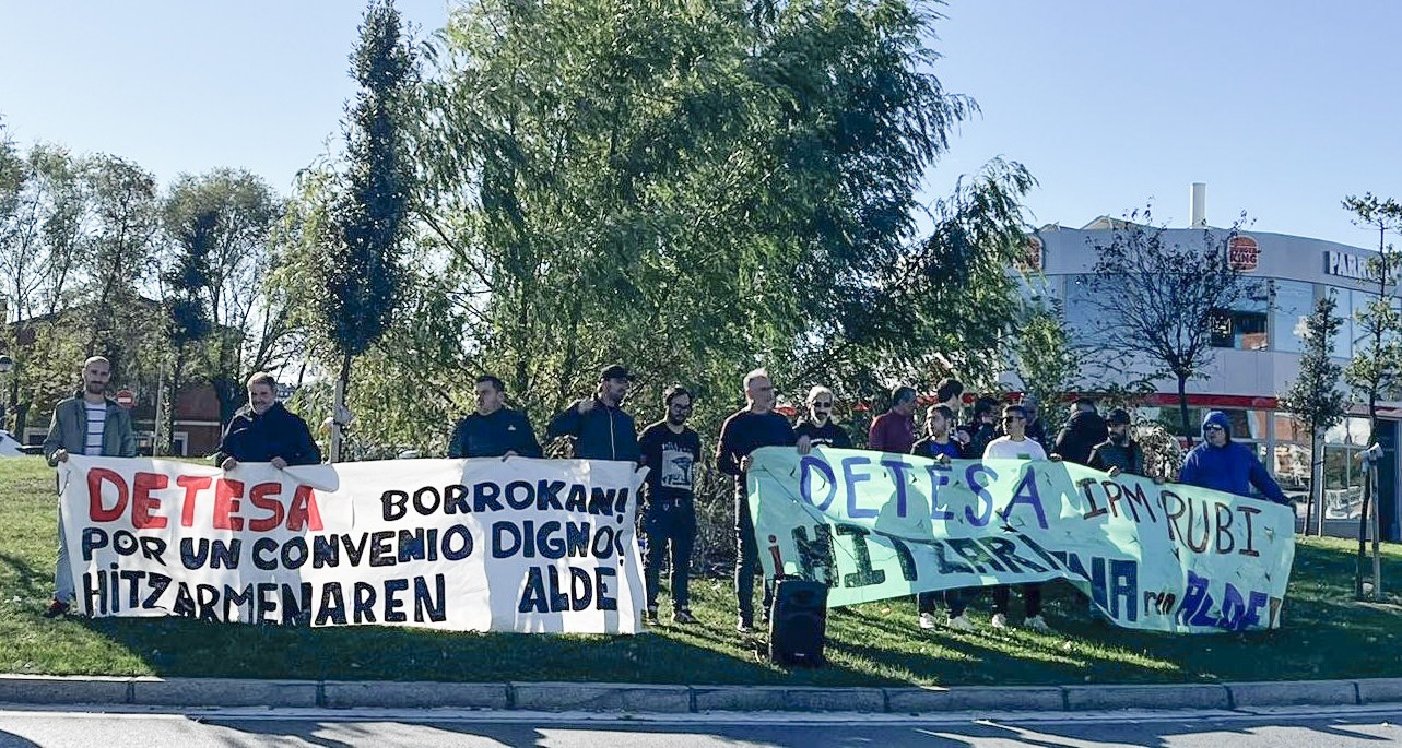 Detesako langileek hiru aste daramatzate greban