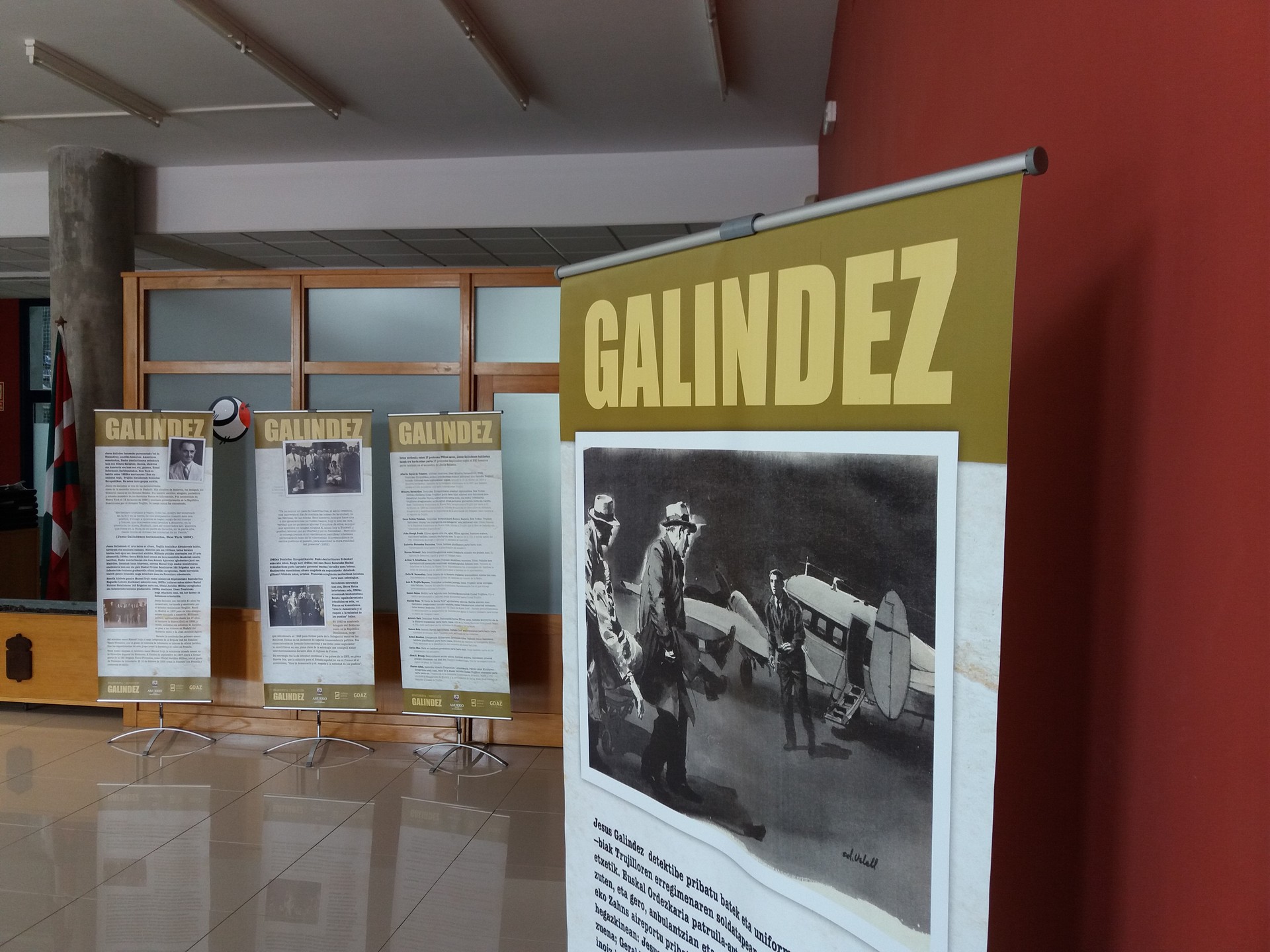 Jesus Galindez omendu dute, Amurrion eskainitako erakusketa baten bitartez