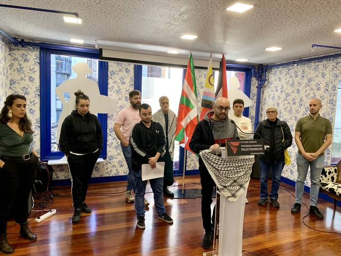 Palestinari elkartasuna adierazi dio LGTBI kolektiboak