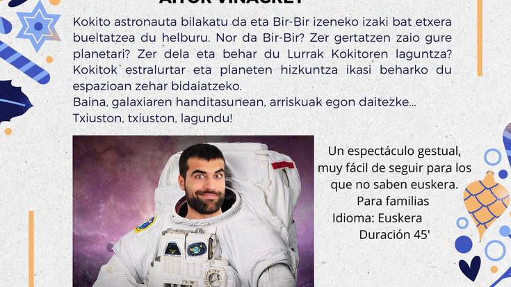 'Kokito espazioan', Aitor Vinagret