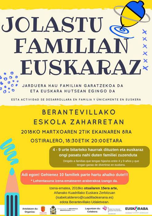 [JARDUERA] Jolastu familian euskaraz