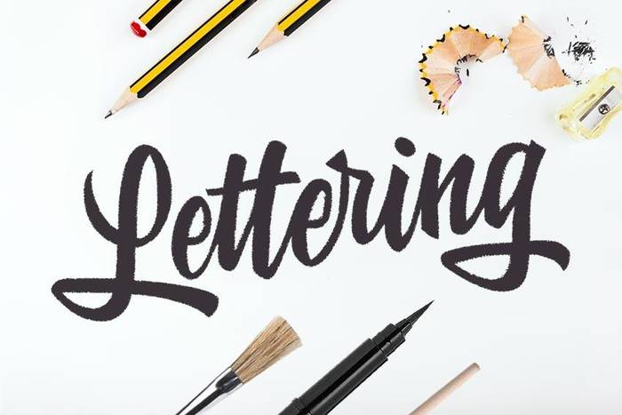 Lettering hastapena