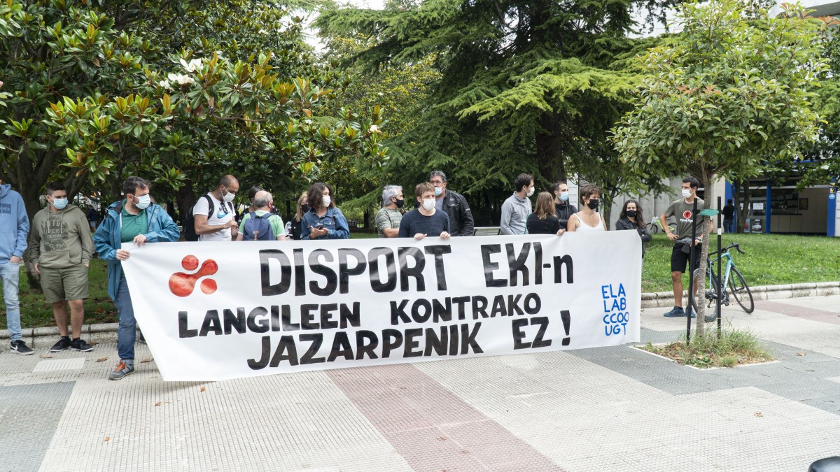 Disport Eki enpresako langile batek nagusia salatu du eraso fisiko batengatik