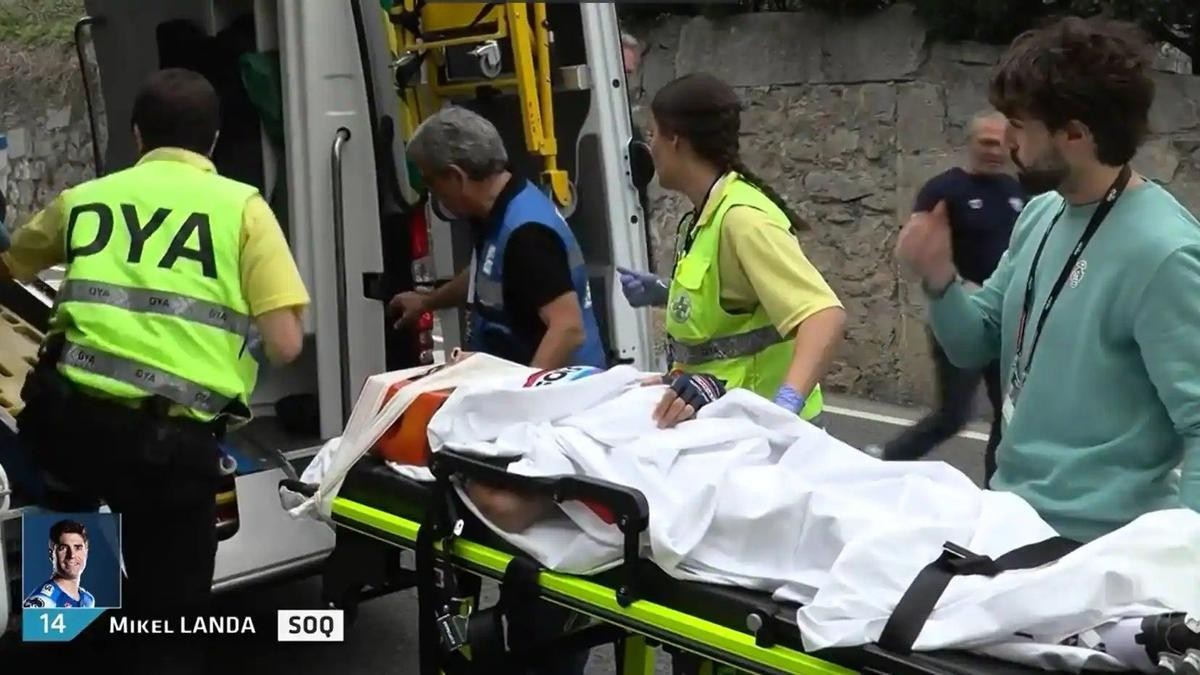 Lepauztaia puskatuta, Itzulia utzi behar izan du Landak