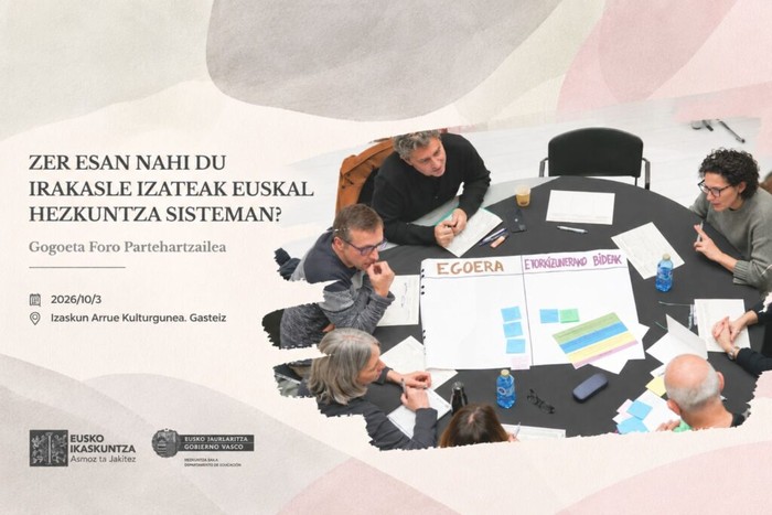 'Zer esan nahi du irakasle izateak Euskal Hezkuntza Sisteman?'
