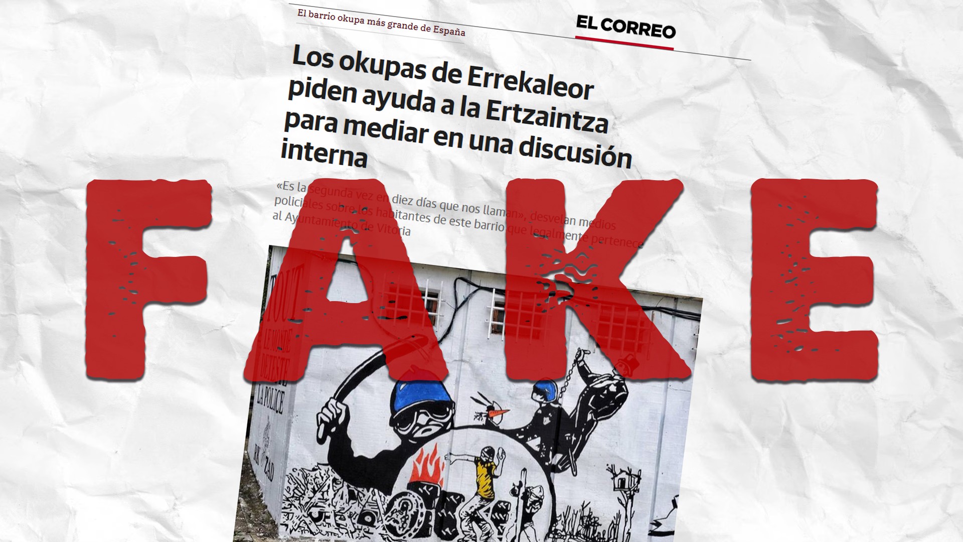 Ertzaintza eta El Correo gezurtatzen