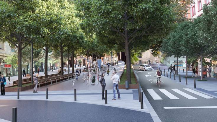 Oinezkoentzat izango da Aldabe kalea