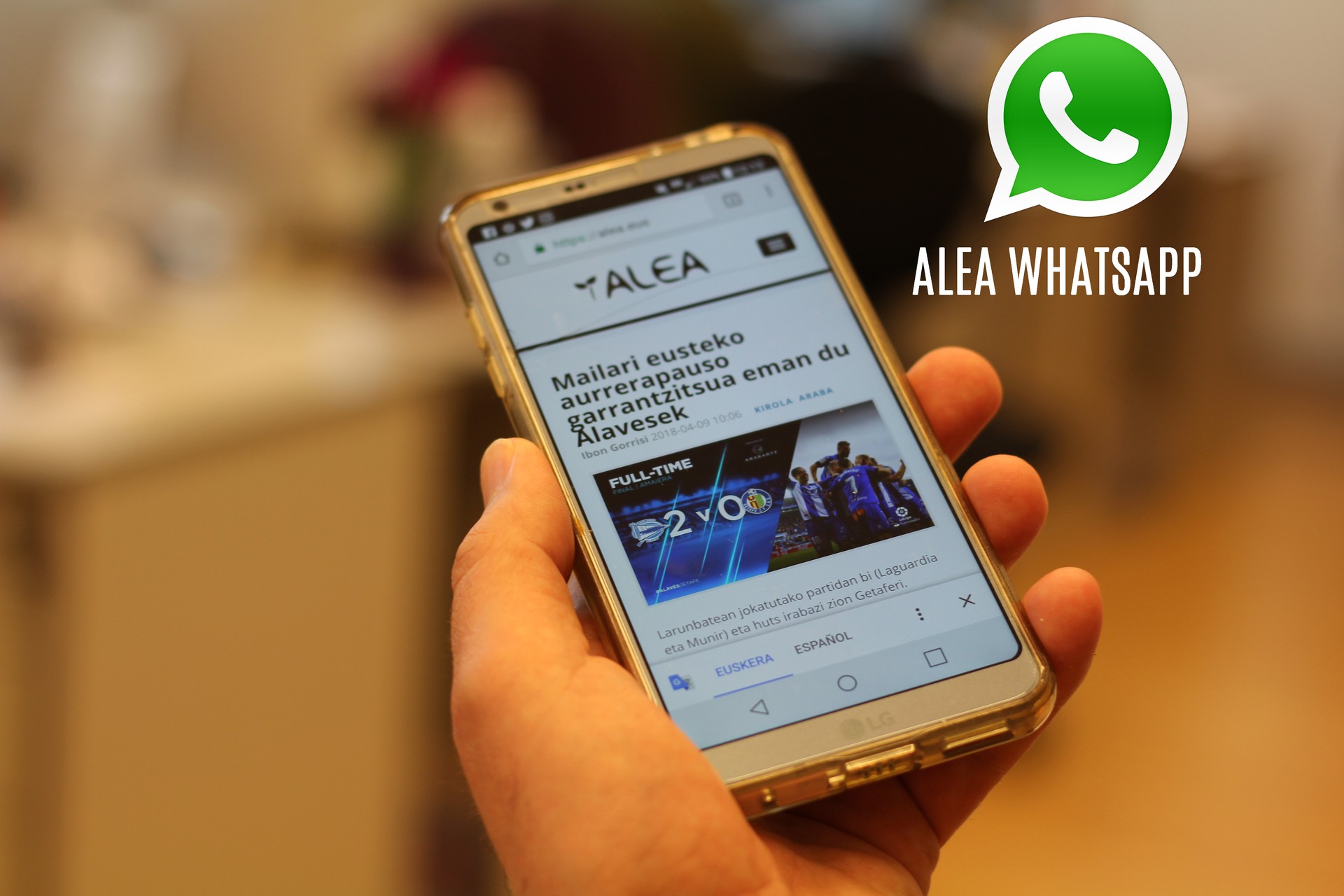 Orain, ALEA Whatsappen ere