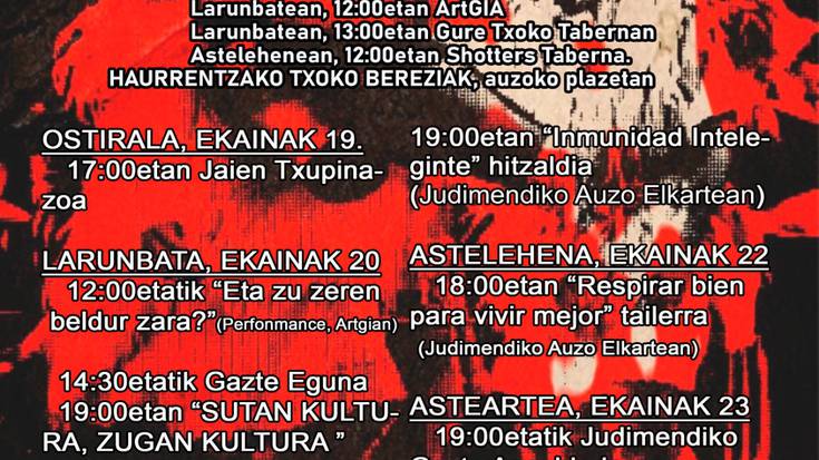 [JAIAK] Judimendiko jaiak 2020