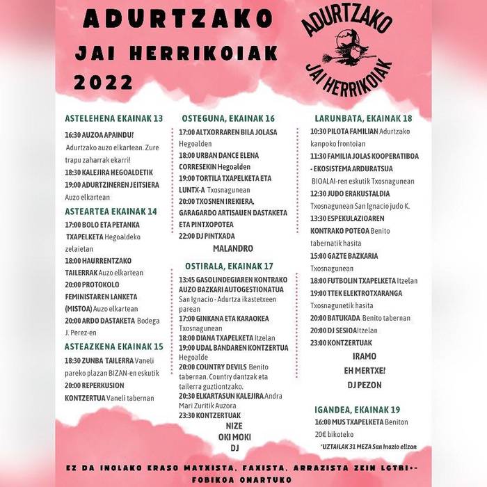 Adurtzako jai herrikoiak 2022: Iramo