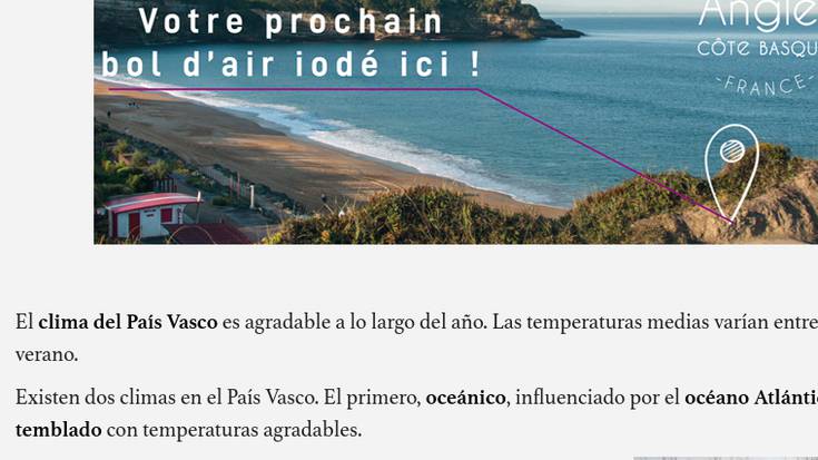 Ez kezkatu: euskal klima ez da zaila