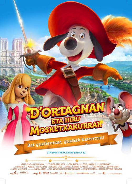 D'ortagnan eta hiru Mosketxakurrak