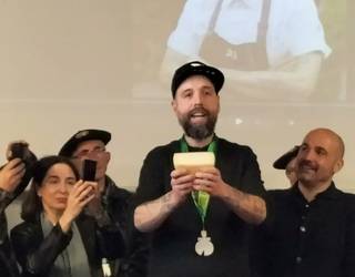 Edorta Lamok moztu du 2024ko lehen Idiazabal gazta, Ordizian