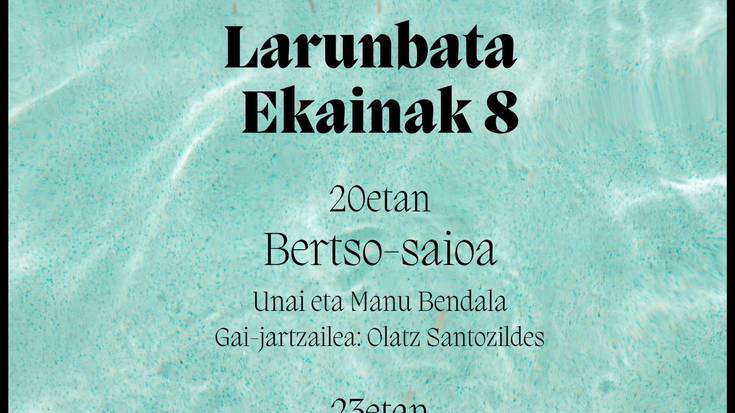 Izarrako Txiringitoaren irekiera eta bertso saioa