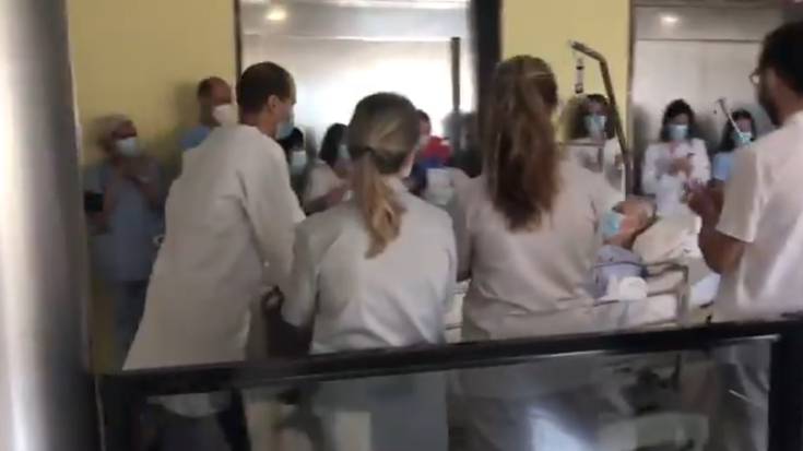 Txagorritxuko ZIUn koronabirusarekin ospitaleratutako azken pazientea atera da