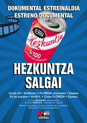 [ESTREINALDIA] 'Hezkuntza salgai'