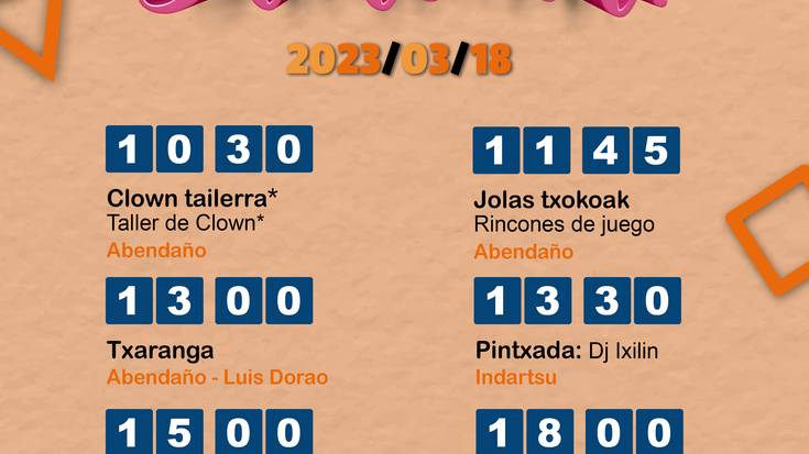 Txagoko Jaialdia, clown lantegia, jolas txokoak