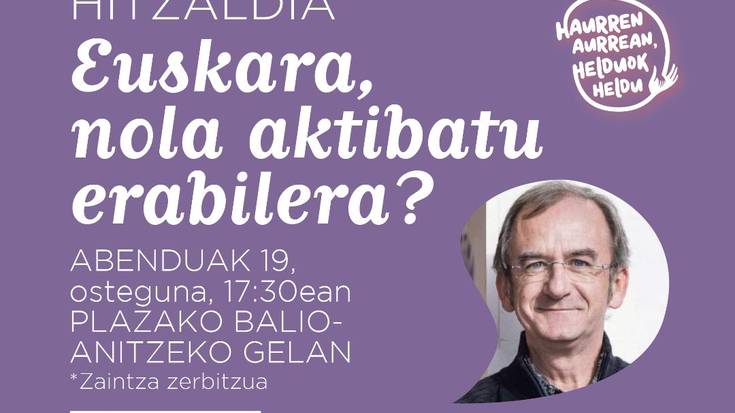 'Euskara, nola aktibatu erabilera?', Kike Amonarriz