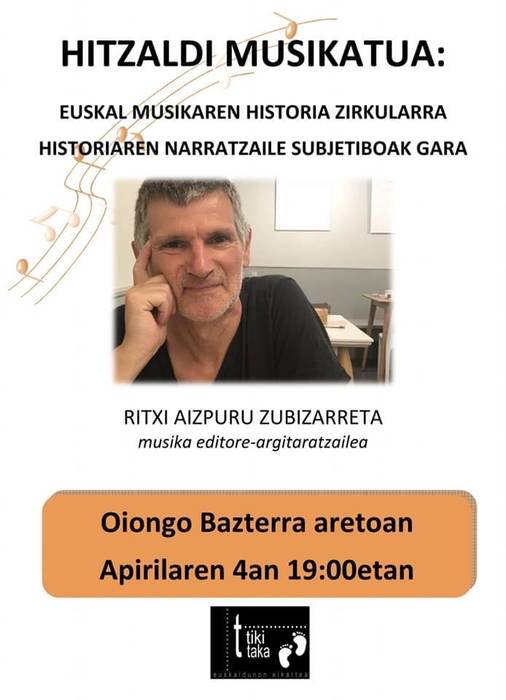 'Euskal musikaren historia zirkularra' Ritxi Azipururekin