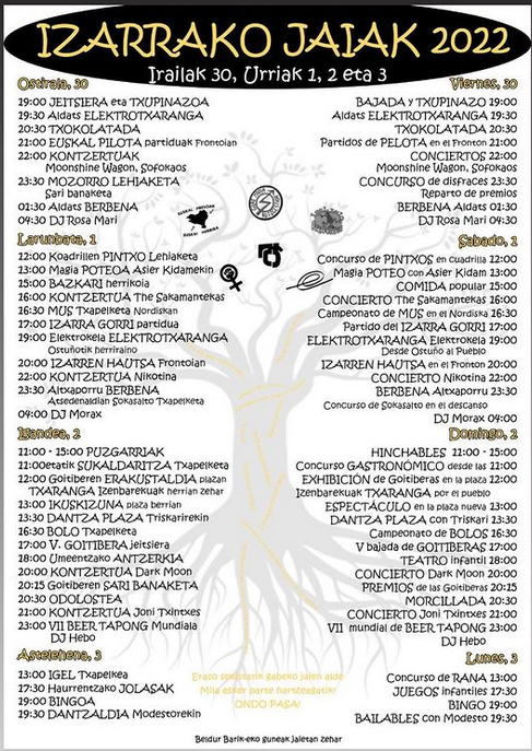 Izarrako jaiak, Izarren hautsa