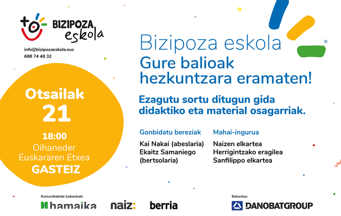 Bizipoza eskolaren aurkezpena