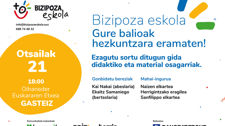 Bizipoza eskolaren aurkezpena