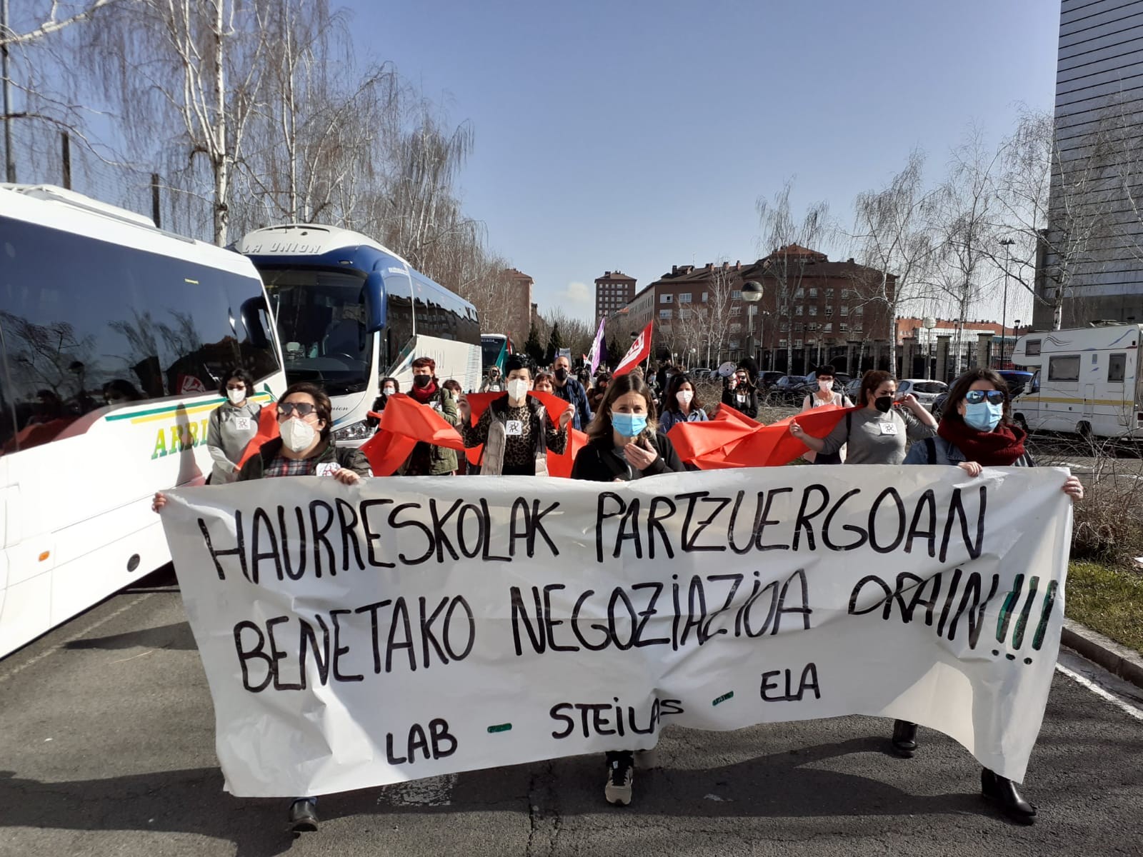 Hiru eguneko grebak %70eko jarraipena izan du haurreskoletan