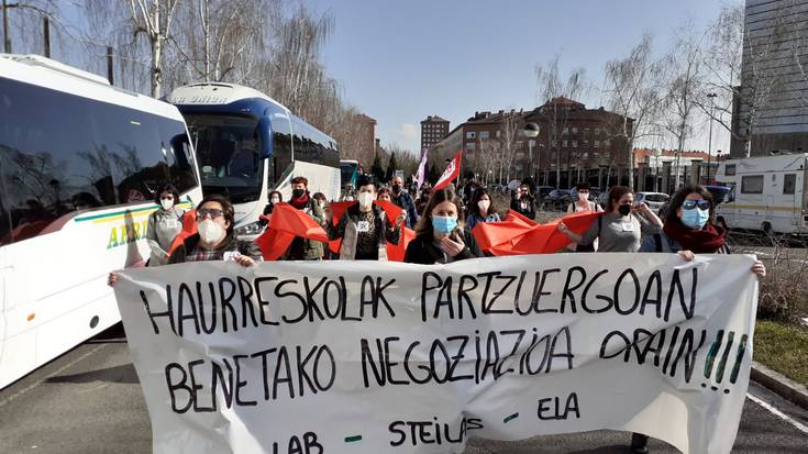 Hiru eguneko grebak %70eko jarraipena izan du haurreskoletan