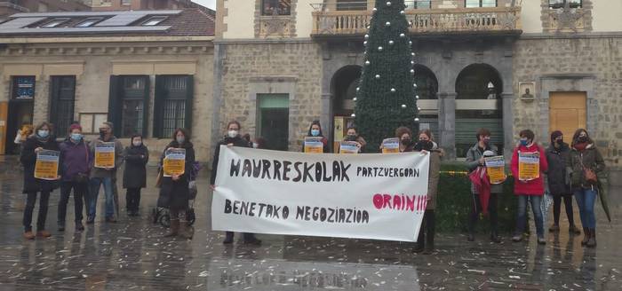 Haurreskolak Partzuergoko greba deialdiak jarraipen zabala izan du