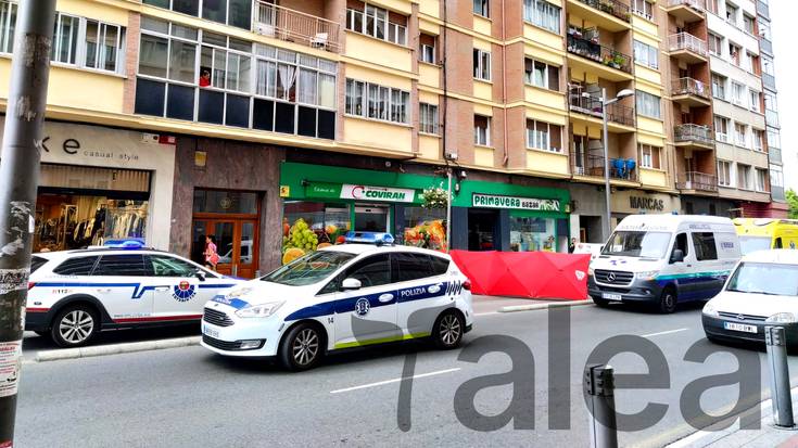 Pertsona bat leihotik amildu da Gasteizen