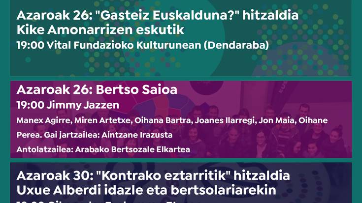 Euskaraldia:  'Kontrako eztarritik', Uxue Alberdi