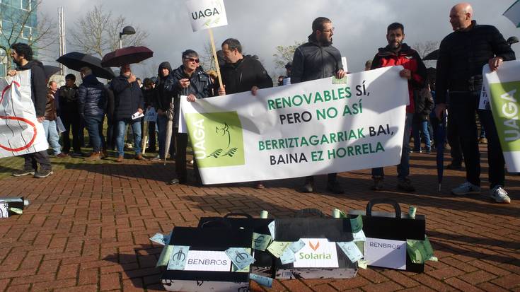 "Lehen sektorea ez dago salgai", ohartarazi du UAGAk Solaria aurrean