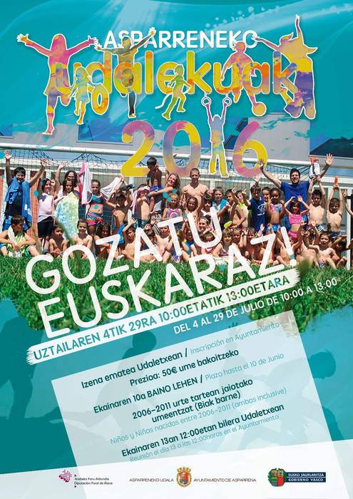 [IZENA EMATEKO AZKEN EGUNA] Asparreneko udalekuak 2016