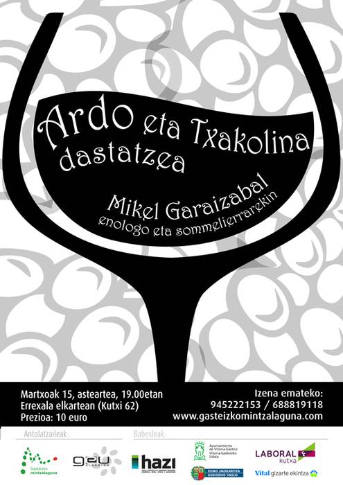 Ardo eta txakolina dastatzea