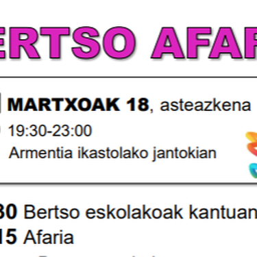 Aroa Arrizubieta, Peru Abarrategi, Bertso eskolako bertsolariak