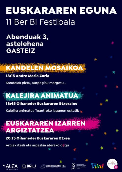 [EUSKARAREN EGUNA] Kandelen dinamika eta kalejira