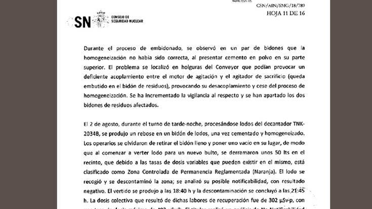 50 litro lokatz erradioaktibo isuri dira Garoñan