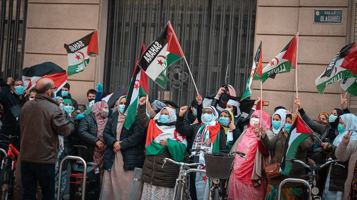 Saharar komunitatea mobilizatu da Araban, Marokok gerra berpiztu ostean