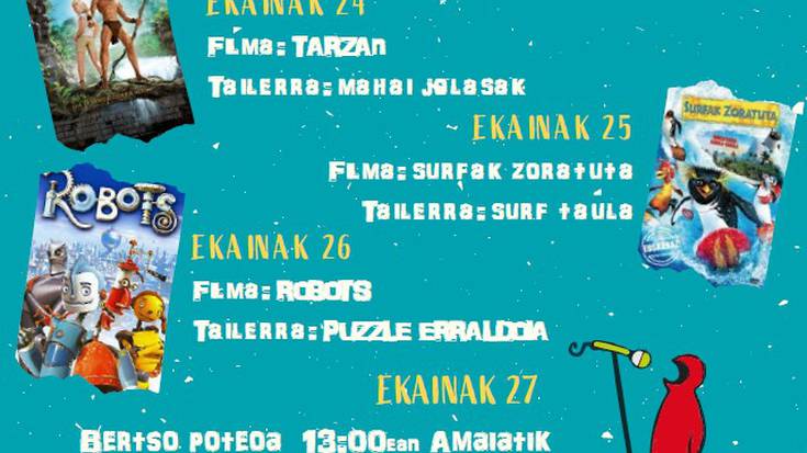 [ASTE KULTURALA] 'Surfak zoratuta' filma + surf taula tailerra