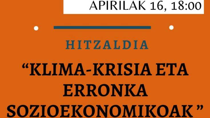 'Klima krisia eta erronka sozioekonomikoak', Unai Pascual