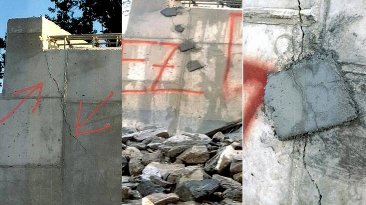 Zalla ibaiaren gaineko zubi batean pitzadurak agertu dira