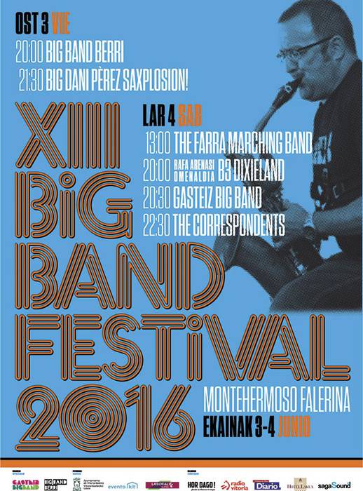 Big Band festival, asteburuan Falerina lorategian
