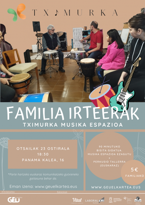 [FAMILIA IRTEERA] Tximurka musika espazioa