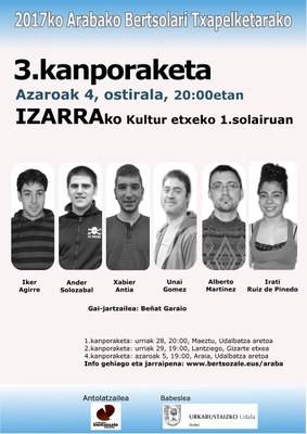 [ARABAKO BERTSOLARI TXAPELKETA] 3. kanporaketa