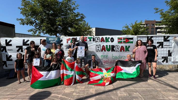 'Gure haurrak ere badira' ekimenak dohaintza egin dio UNRWAri