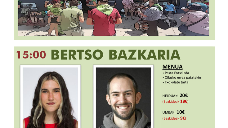 Zabalgana Kantuz+bertso bazkaria