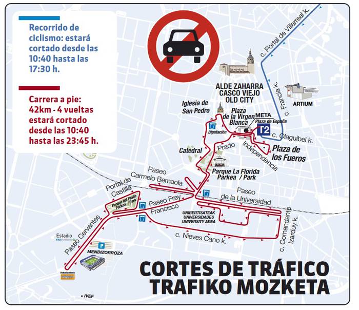 Trafiko mozketak izango dira igandean Triatloia dela eta