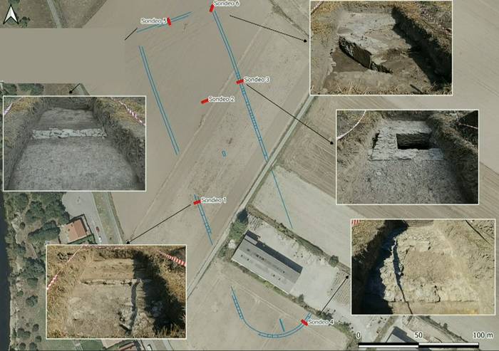 Laginketek Iruña-Veleiako zirkuaren egiturak azaleratu dituzte